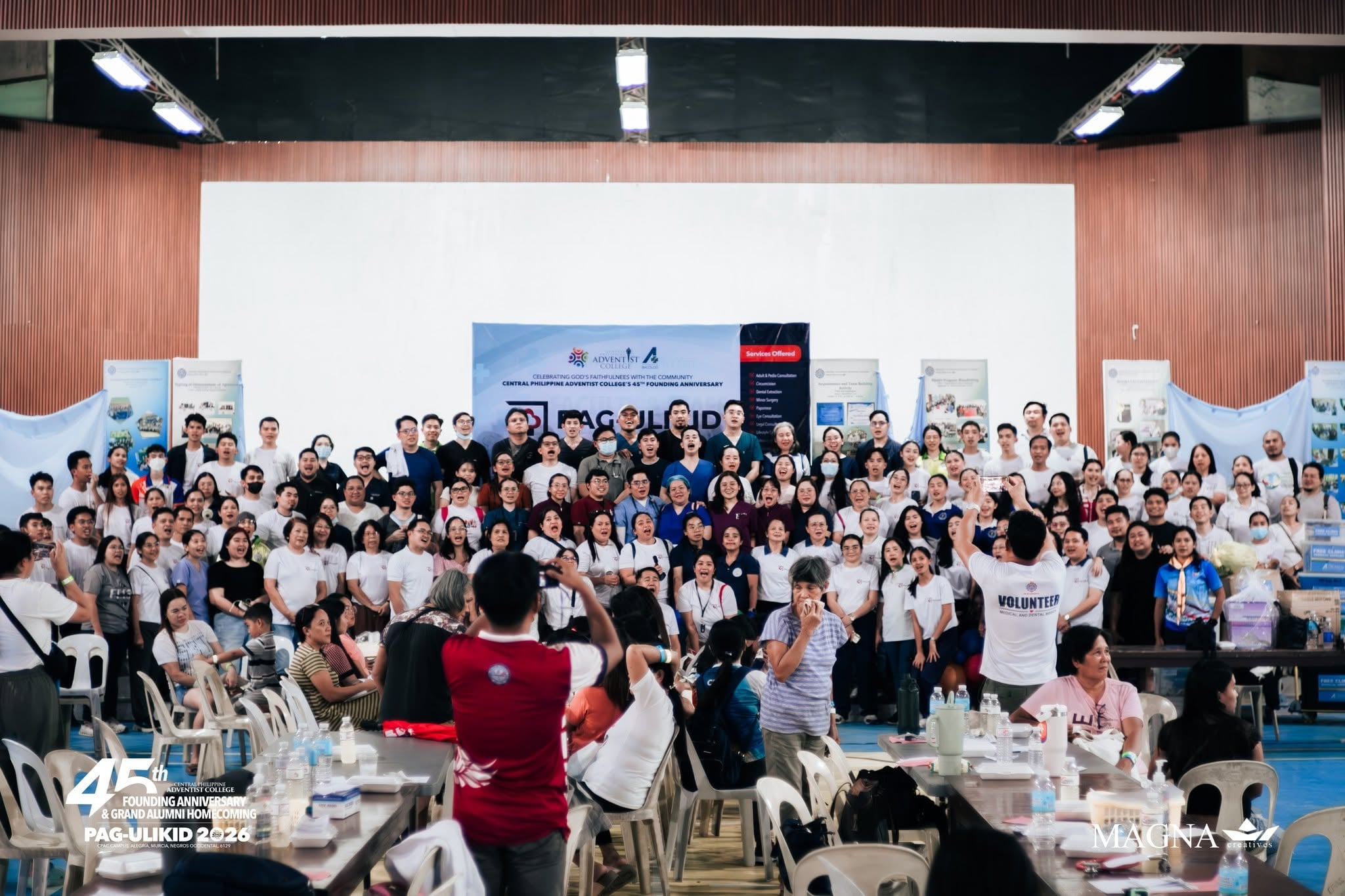 CPAC alumni, faculty, students, and medical volunteers gathered at the 45th Founding Anniversary Medical-Dental Mission, Pag-ulikid 2026